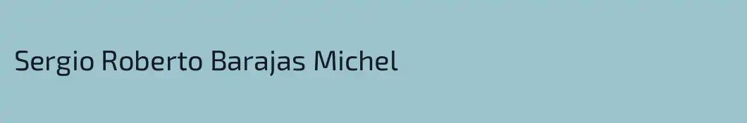Sergio Roberto Barajas Michel